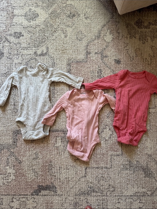Carter's Other - Carter's Ribbed Long-Sleeve One-Piece Bodysuits